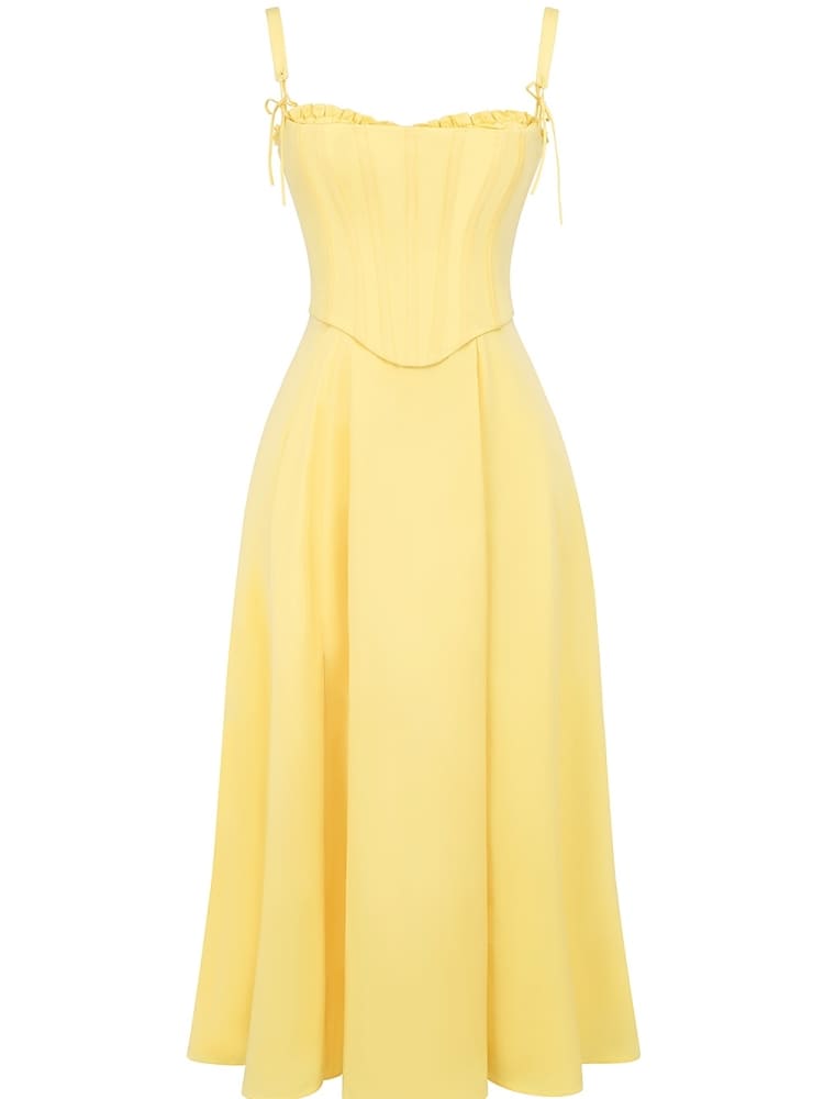 Soleil™ | Corset Midi Dress