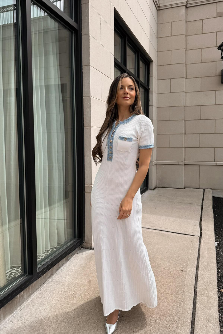 Violetta™ | Elegant Knit Maxi Dress
