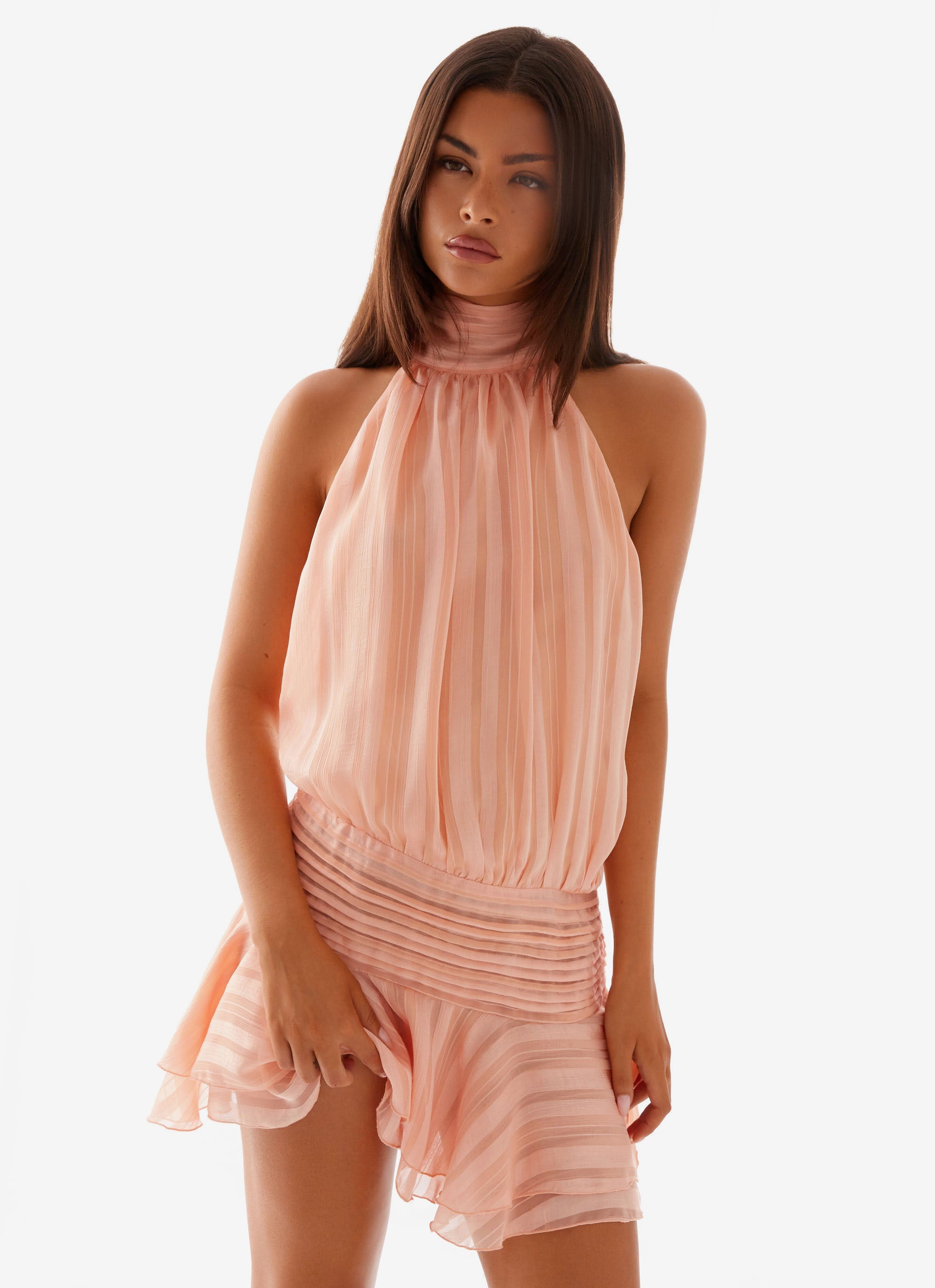 Isadora | Halter Mini Dress