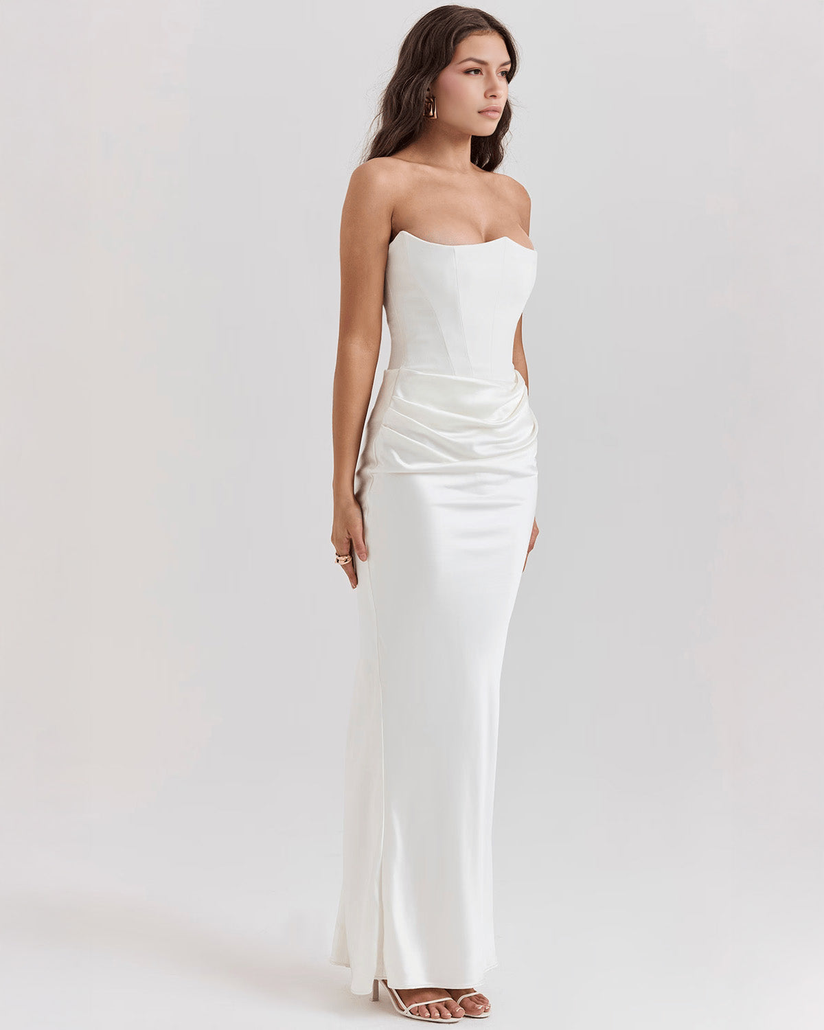 Rhea™ | Satin Maxi Dress
