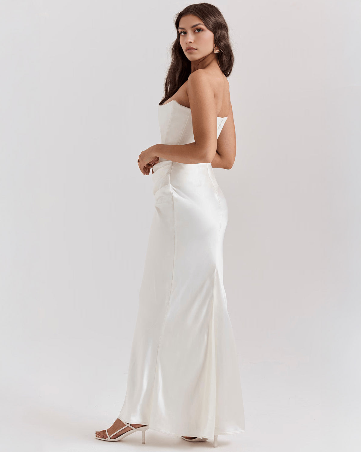 Rhea™ | Satin Maxi Dress