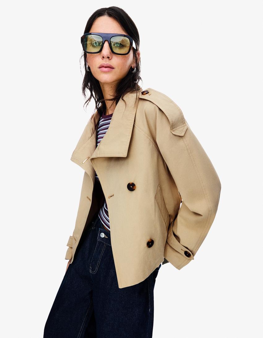 Esme™ | Cropped Trenchcoat