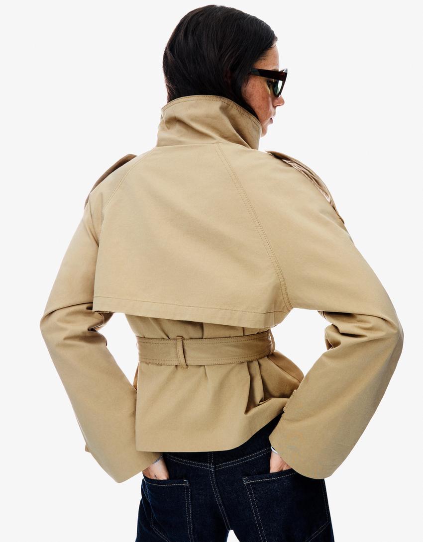 Esme™ | Cropped Trenchcoat