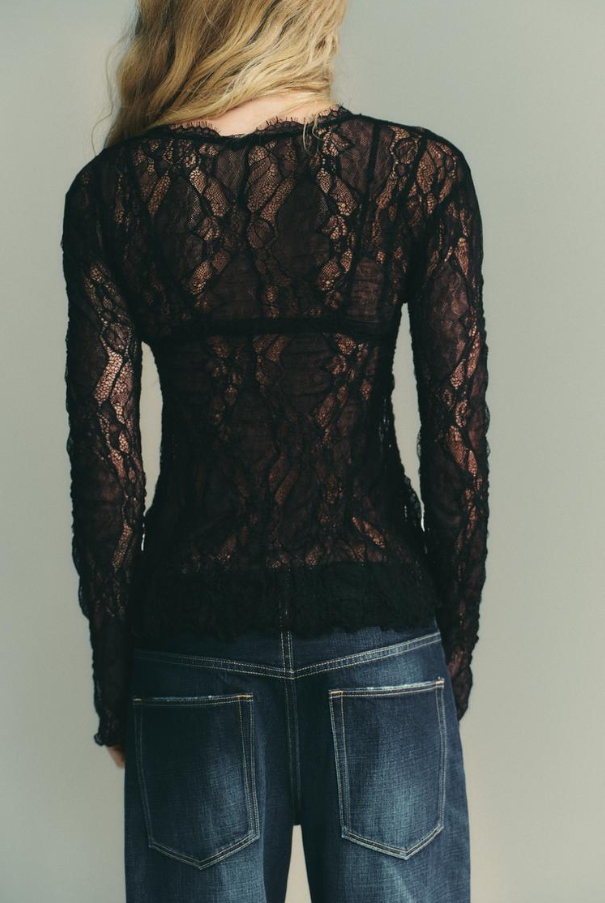 Helena™ | Black Lace Top