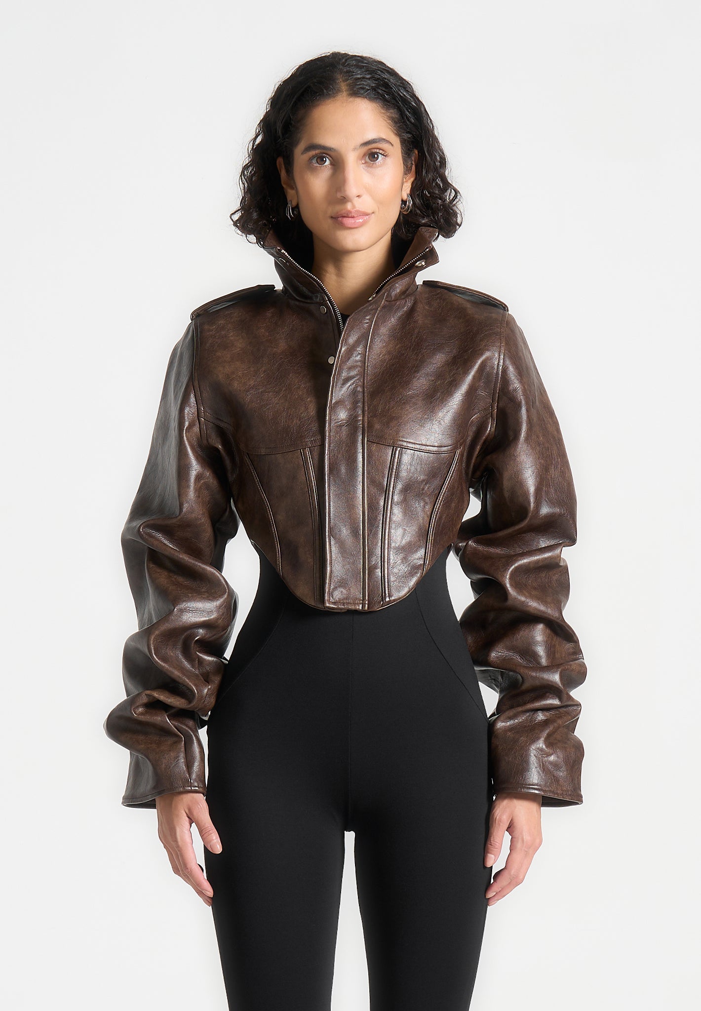 Isola™ | Vegan Leather Corset Jacket