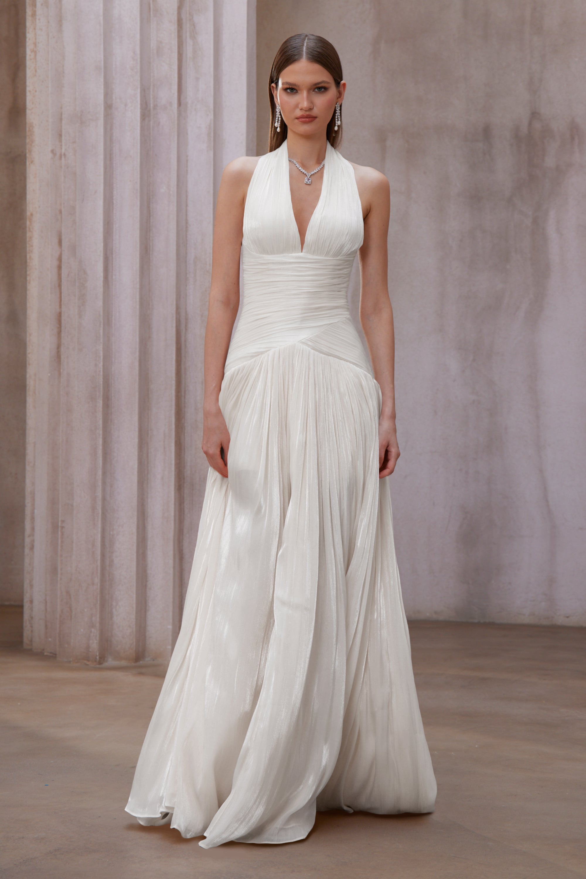 Aura™ | Pleated Maxi Dress