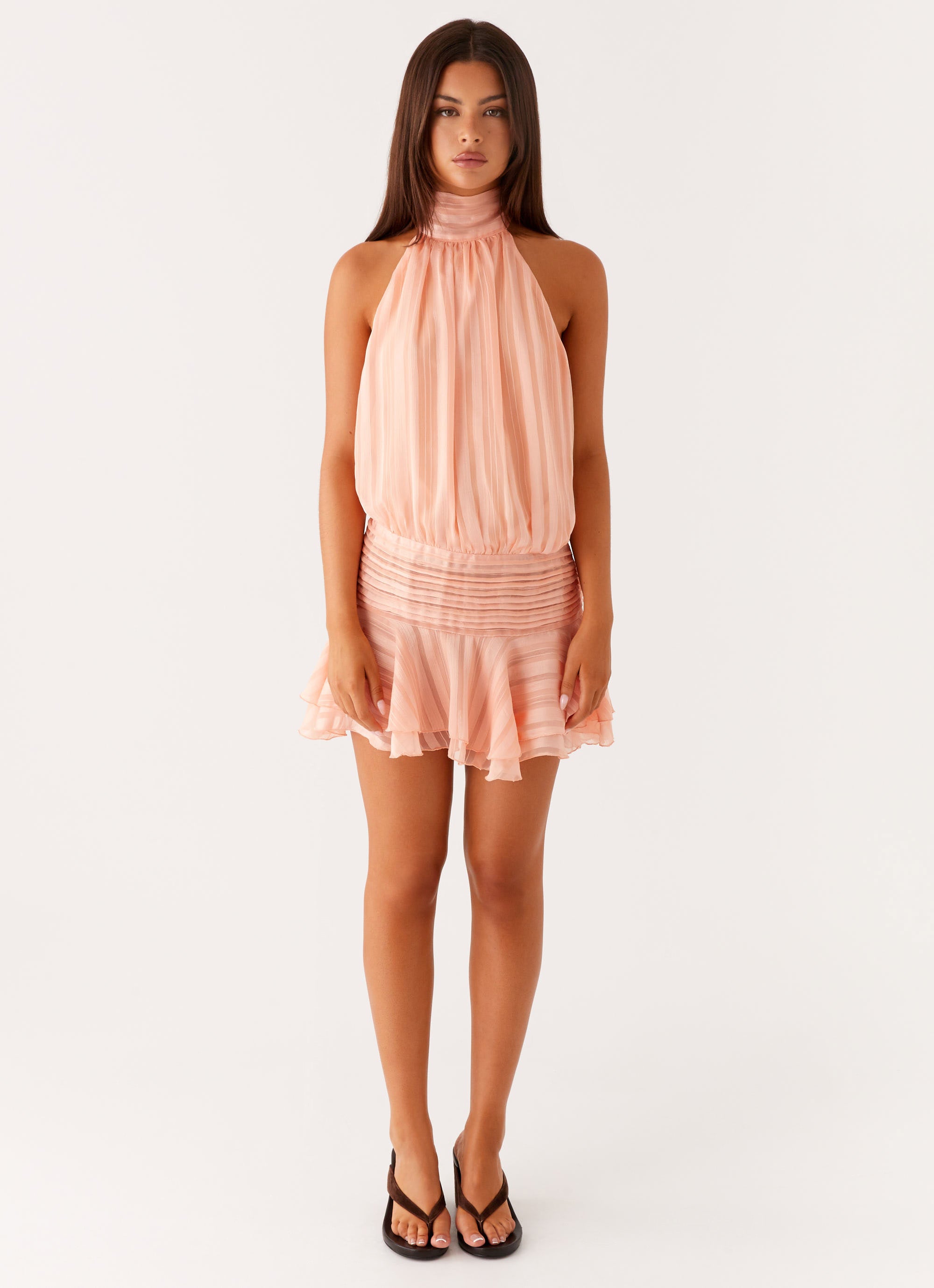 Isadora | Halter Mini Dress