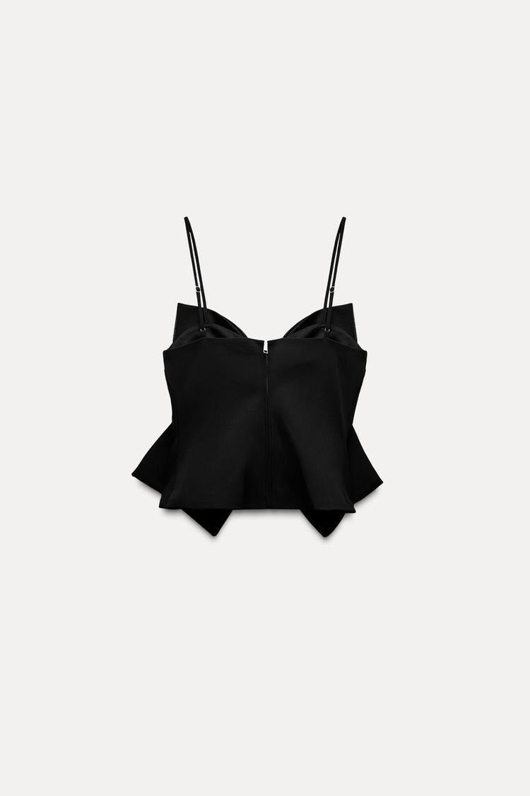 Ameline™ | Glitter Bow Crop Top