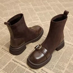 SCARLET – BUCKLE ANKLE BOOTS