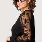 EVELYN – CLASSIC LACE SLEEVE DRESS