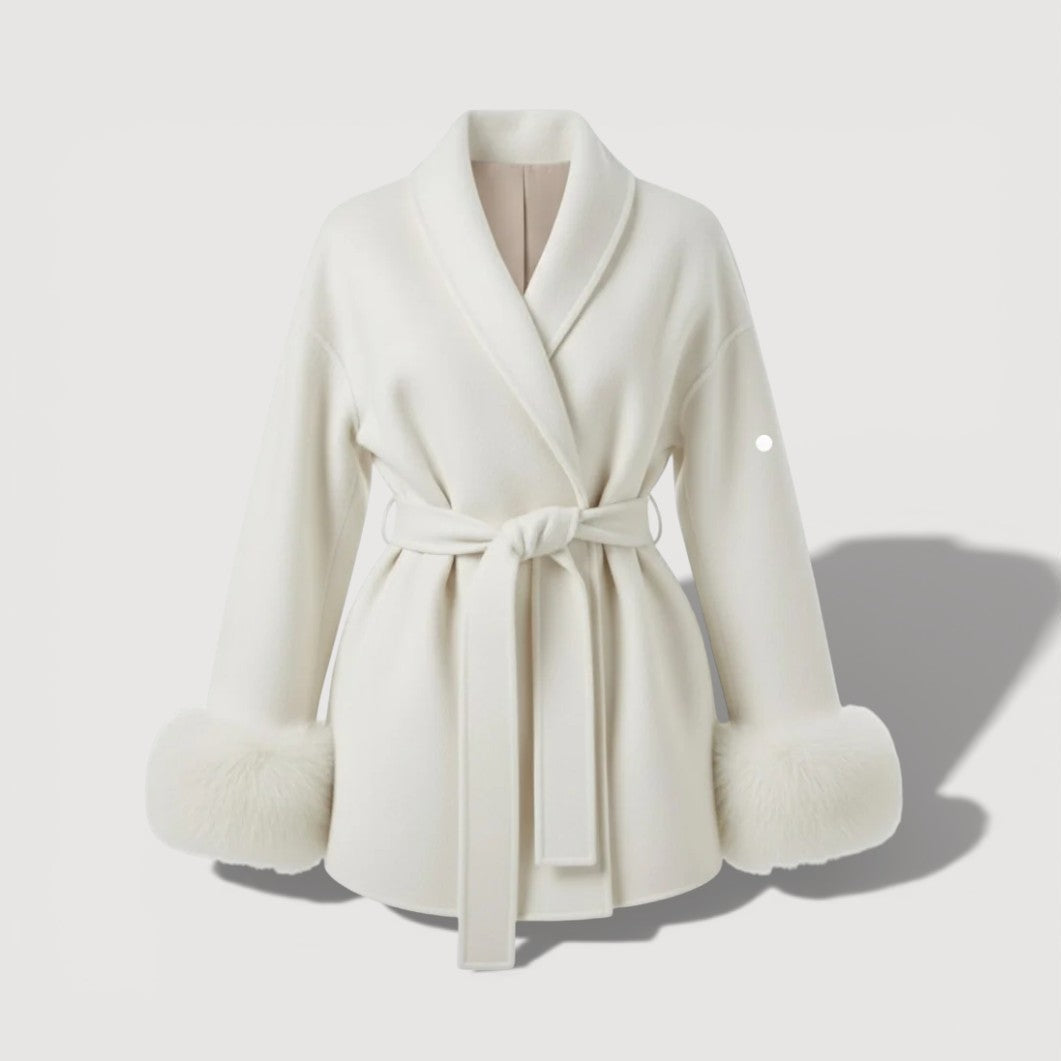 JULIA – BELTED WRAP COAT