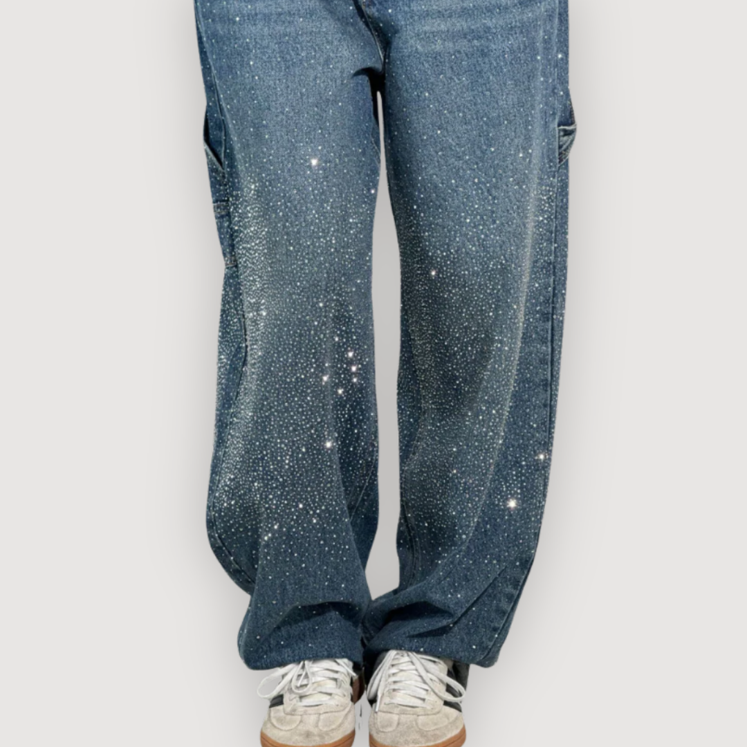 MICHELLE – SPARKLE CARGO JEANS