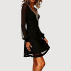 VALENNA – CHIC V-NECK DRESS