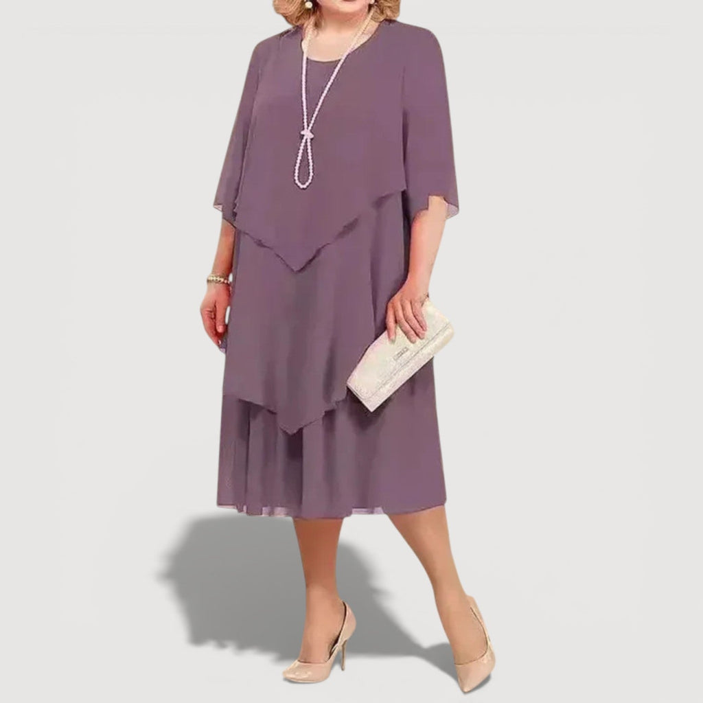 JENIFER – LAYERED MIDI DRESS