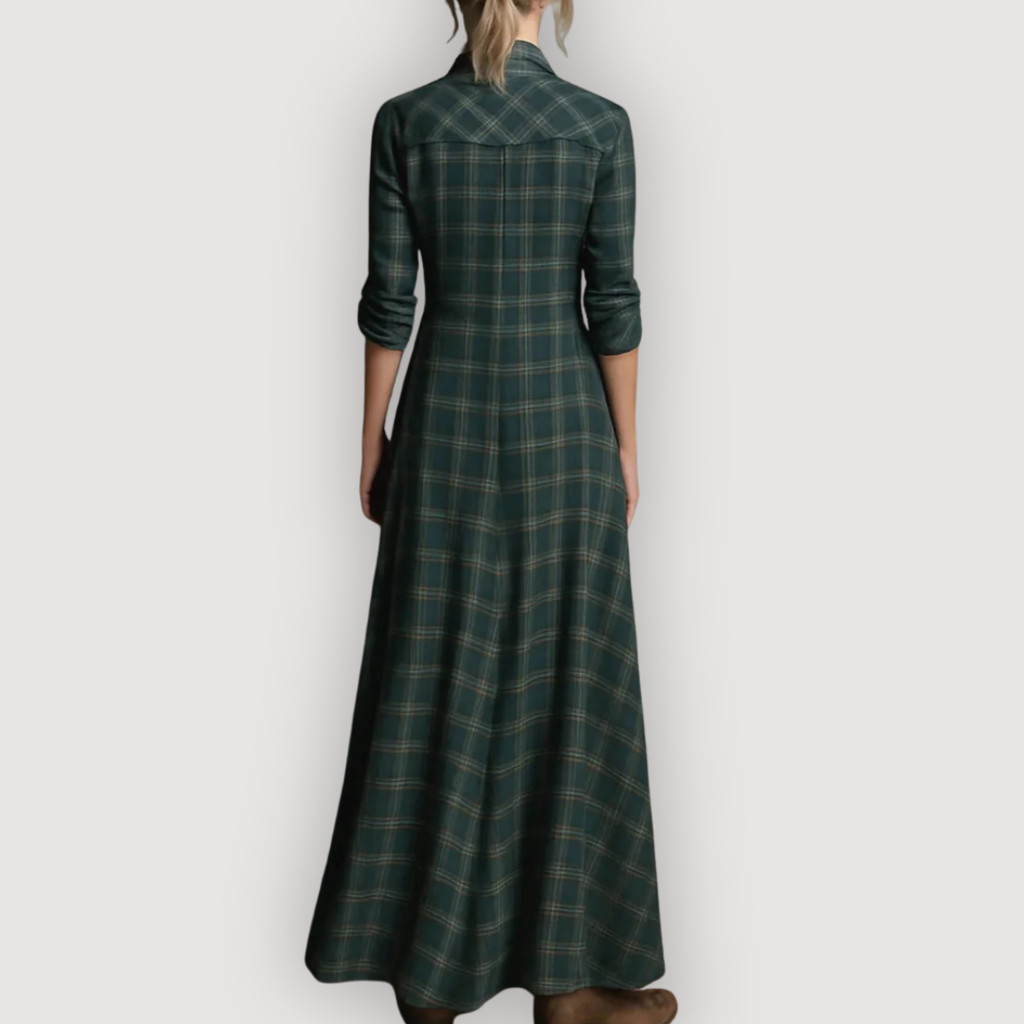 MAISIE – PLAID MAXI DRESS