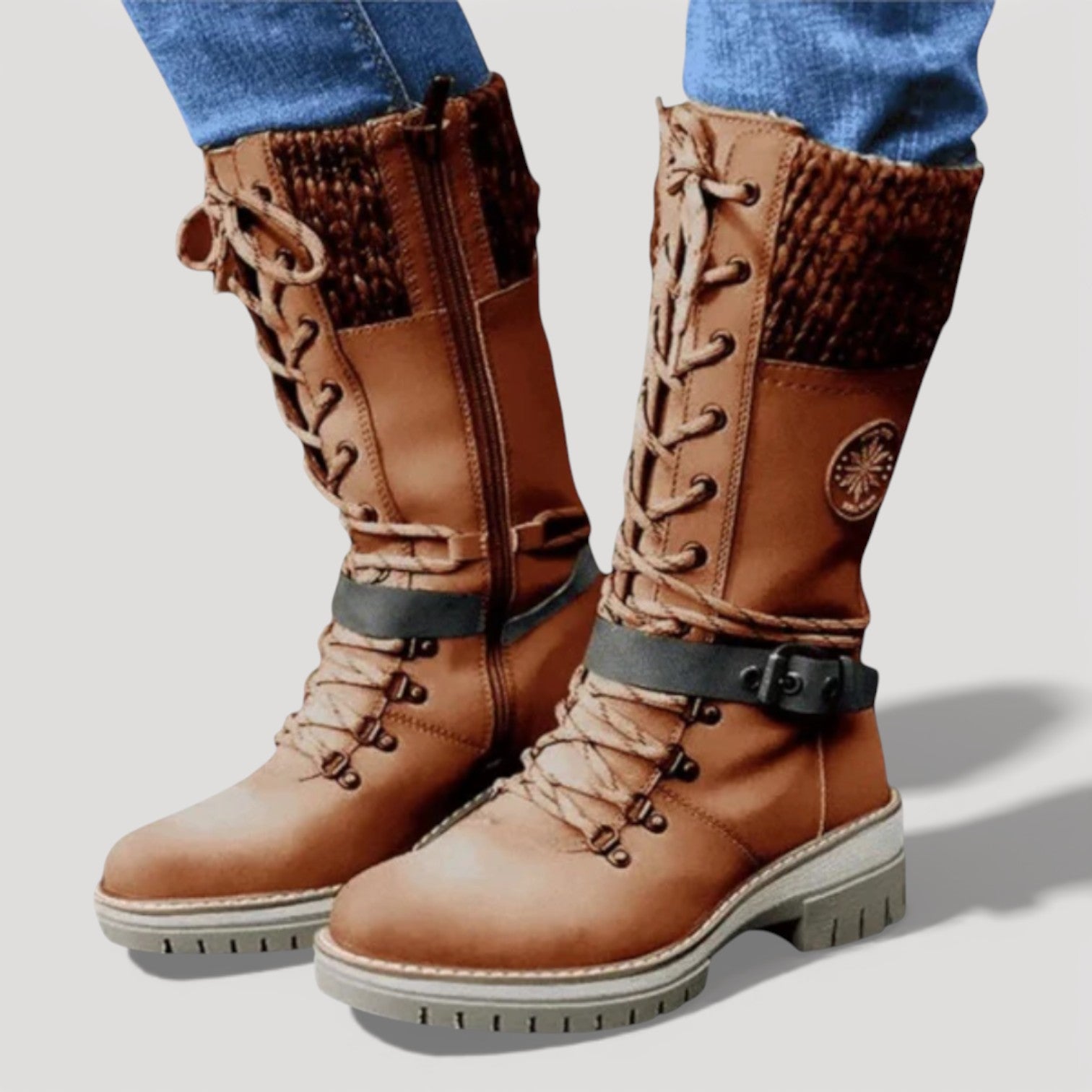 FARAH – WINTER LACE-UP BOOTS
