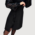 JESSICA – SEQUIN SLEEVE DRESS
