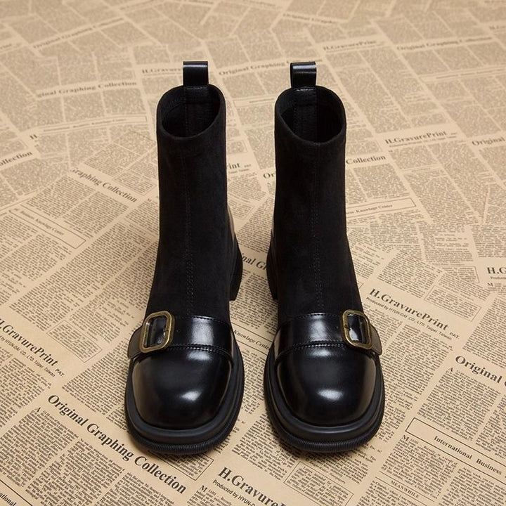 SCARLET – BUCKLE ANKLE BOOTS
