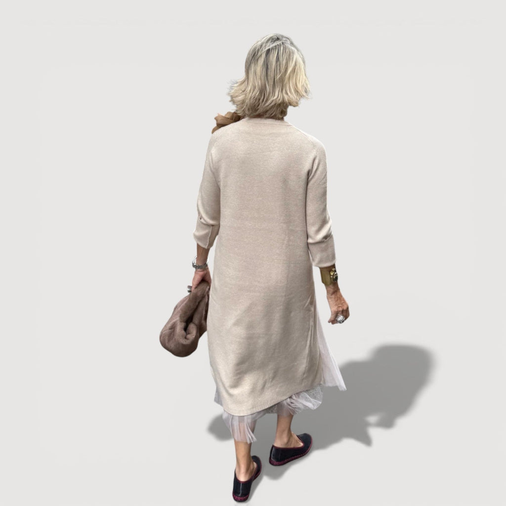 ANNA – LAYERED MIDI DRESS