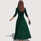 JILLIAN – ELEGANT VELVET DRESS