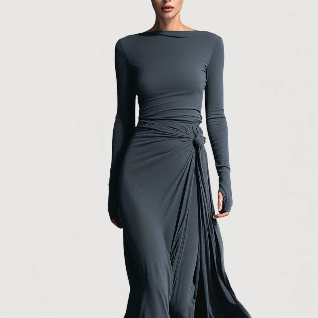 ELVIRA – DRAPED MAXI DRESS