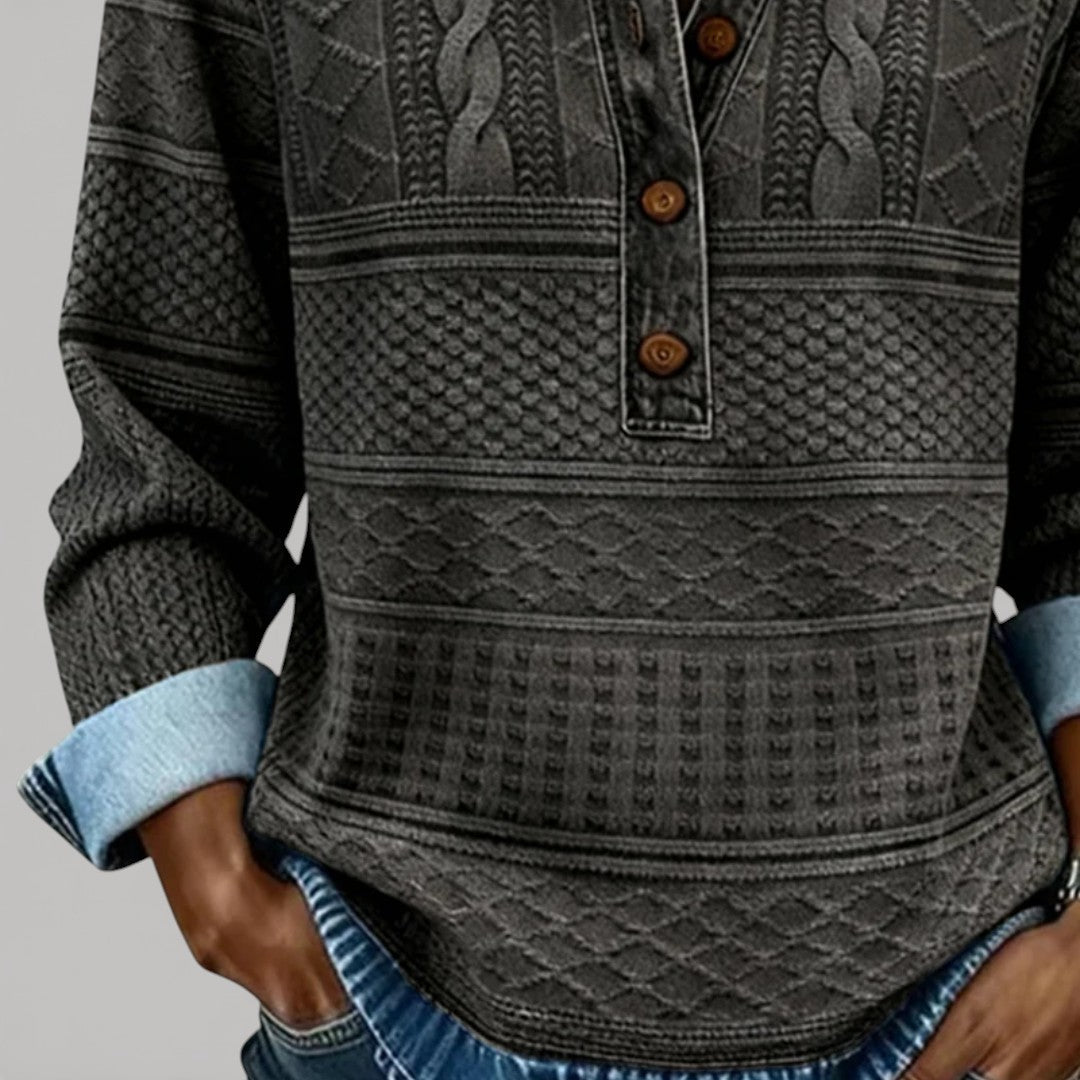 WYNIE – TEXTURED PRINT TOP