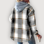 ROWAN – PLAID HOODED JACKET