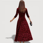 JILLIAN – ELEGANT VELVET DRESS