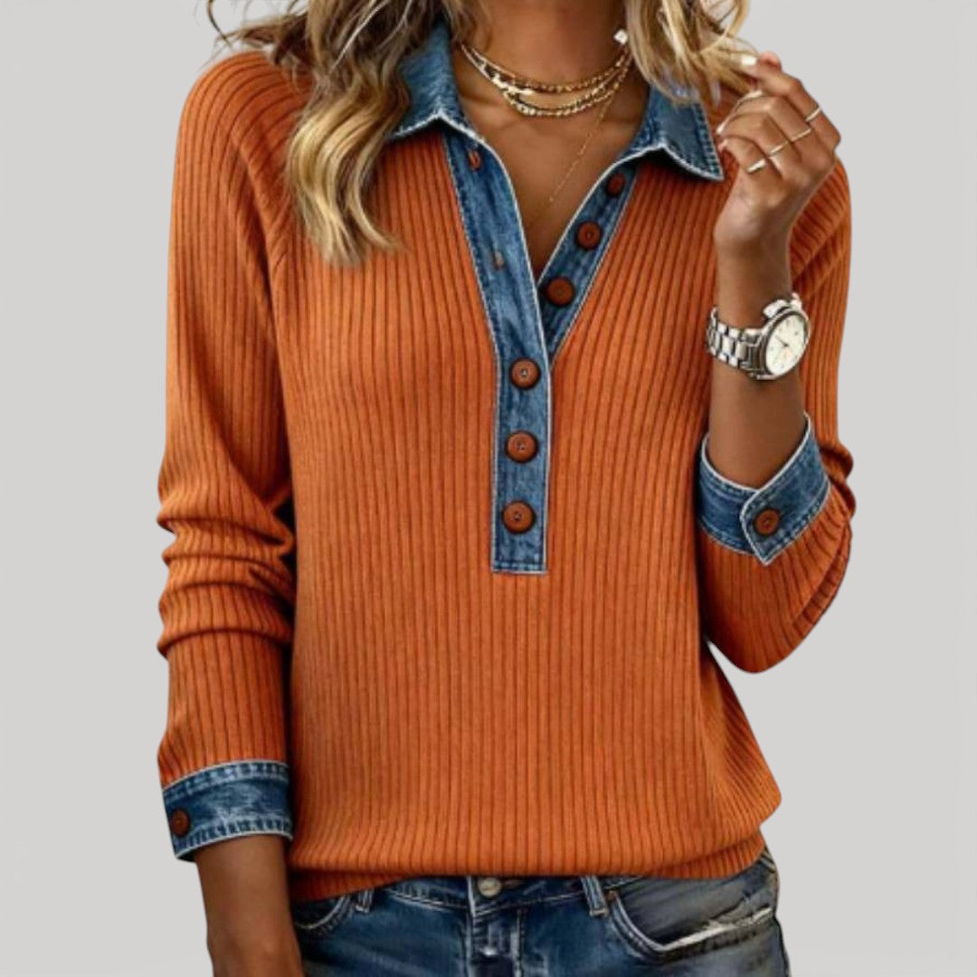 SILVIA – COLLARED JUMPER