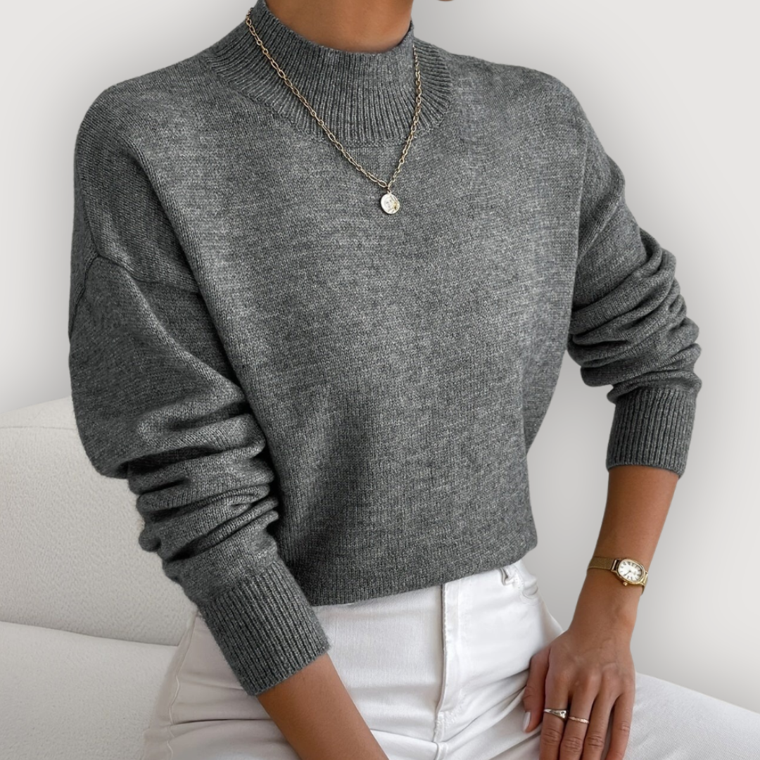 ELARA – CLASSIC MOCK NECK JUMPER