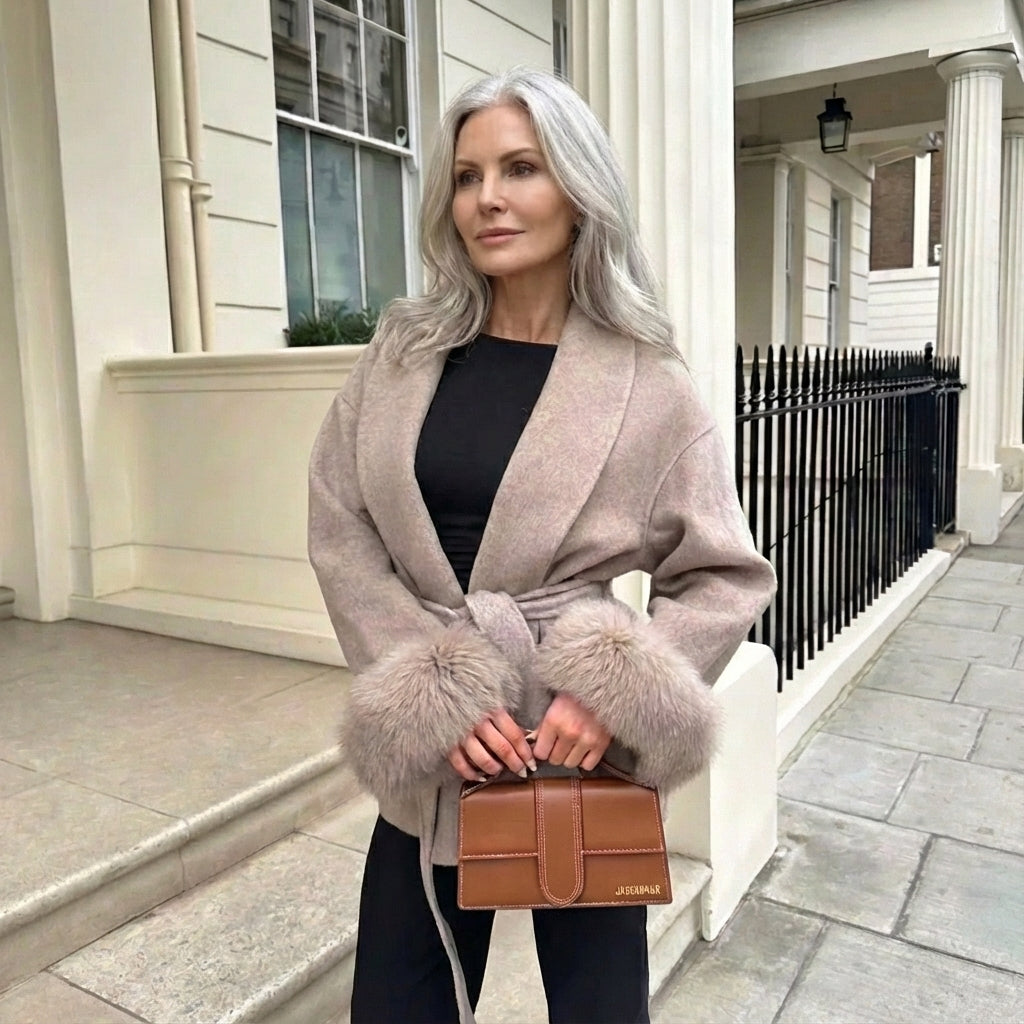 JULIA – BELTED WRAP COAT