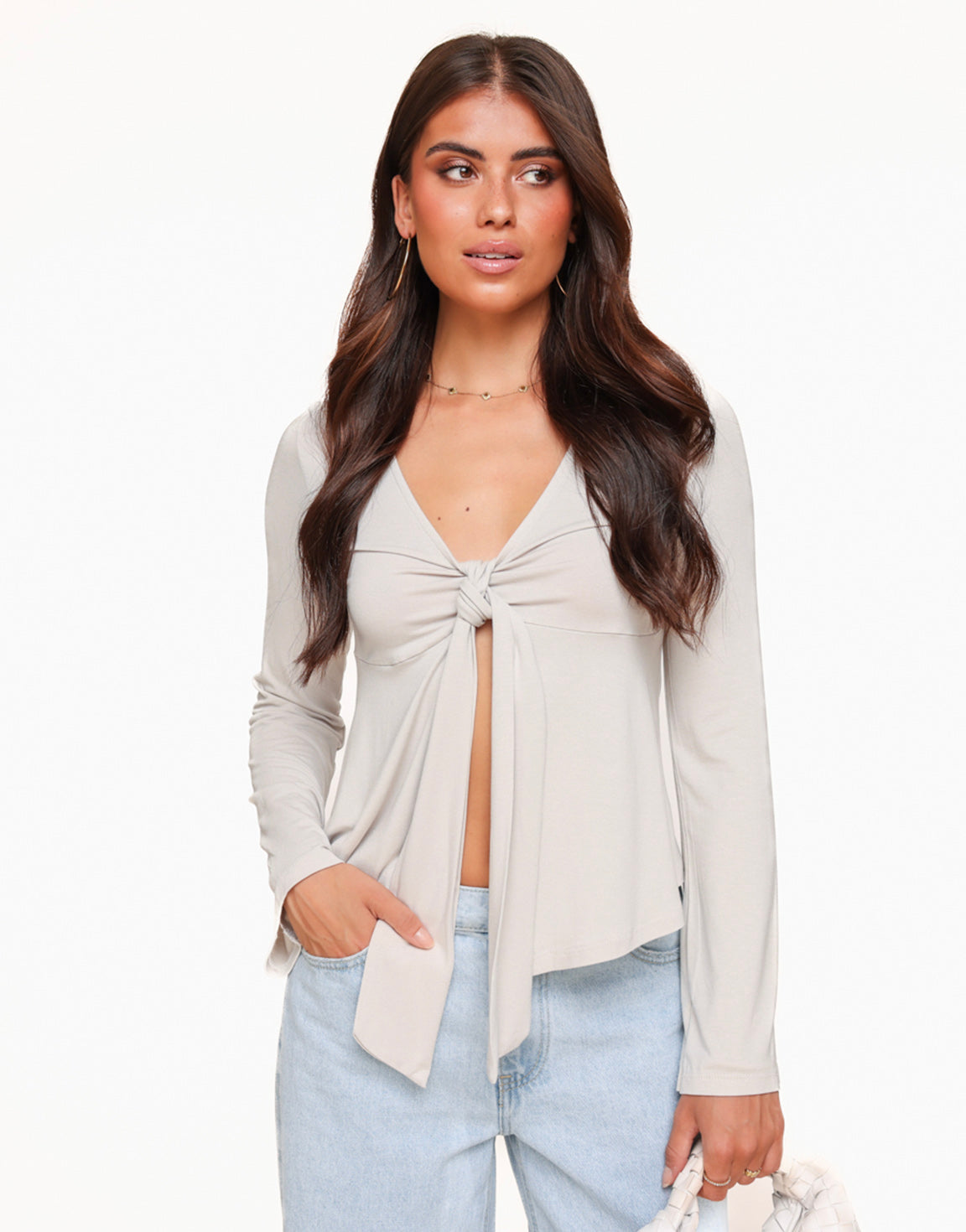 Sienna™ | Elegant Tie-Front Blouse