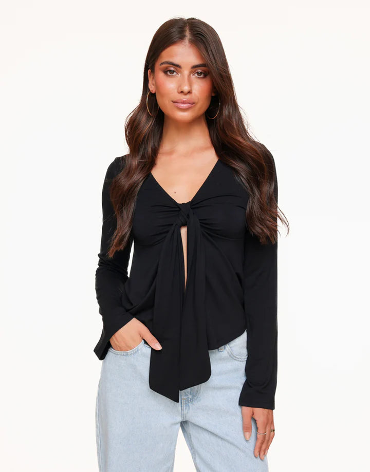 Sienna™ | Elegant Tie-Front Blouse
