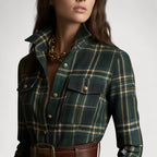 MIRELINE – PLAID MAXI DRESS