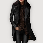 NADINE – CLASSIC LEATHER COAT