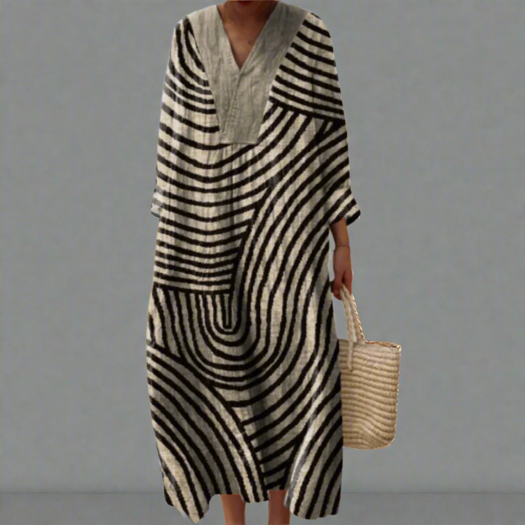 CASSIDY | ELEGANT GEOMETRIC DRESS