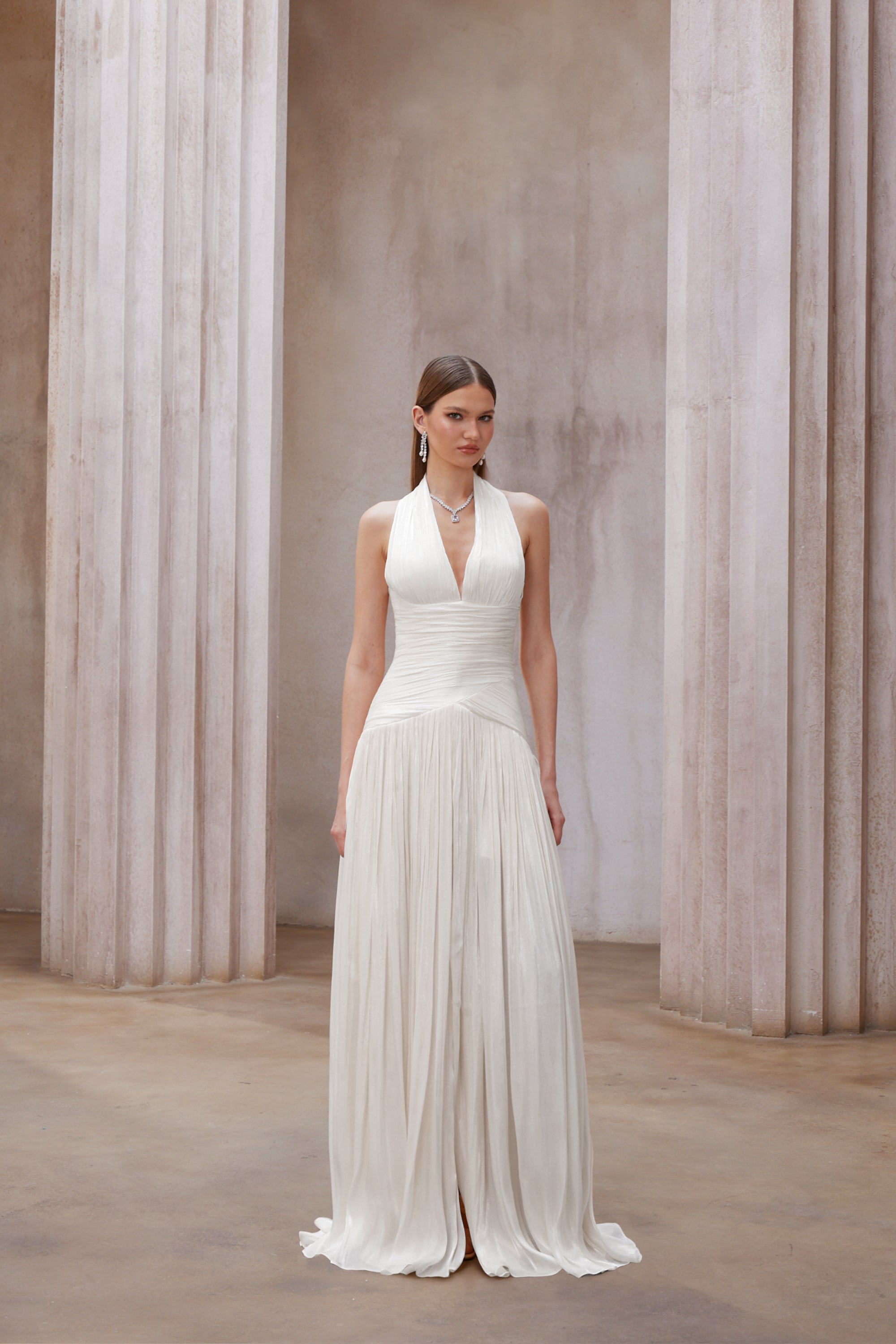 Aura™ | Pleated Maxi Dress