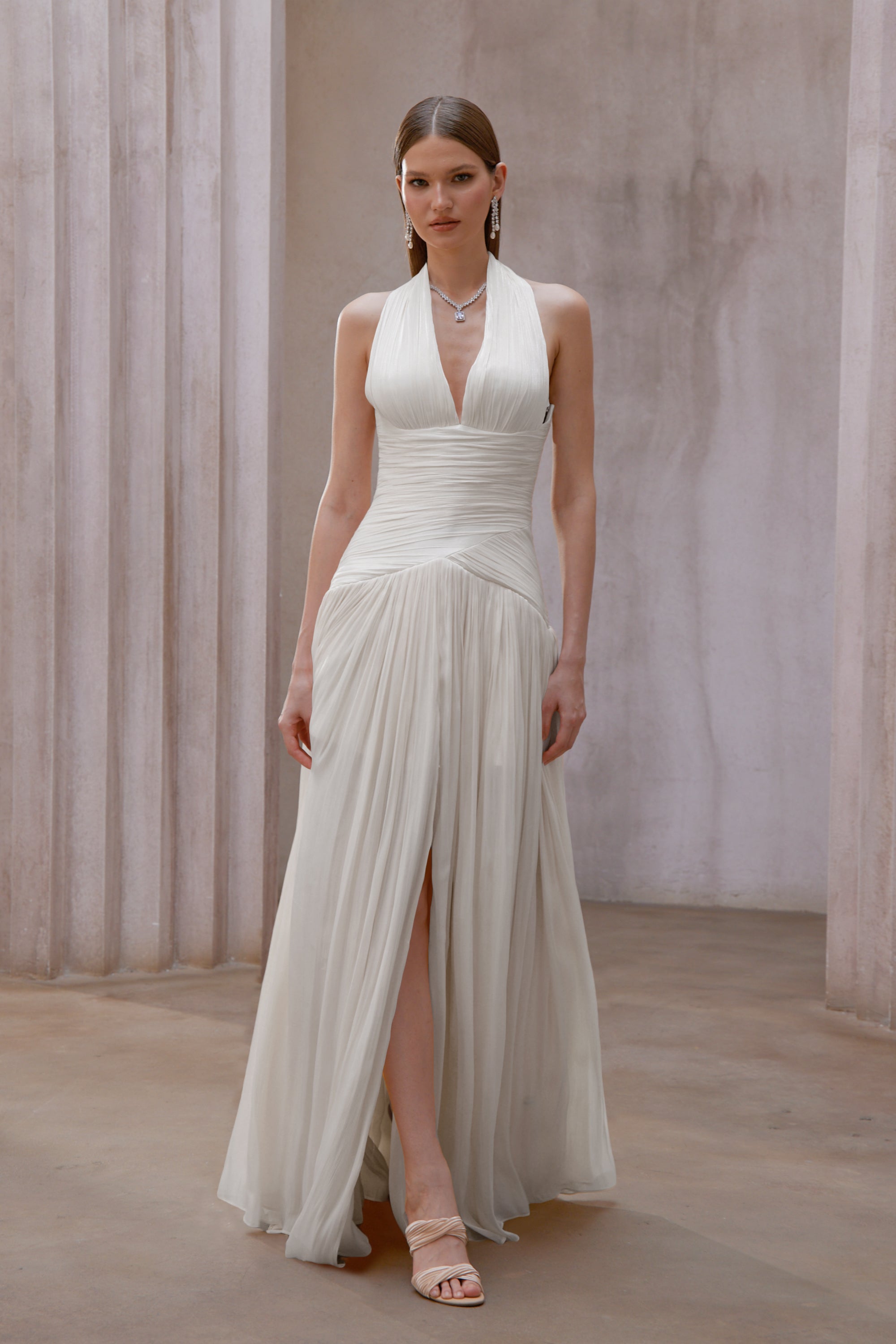 Aura™ | Pleated Maxi Dress