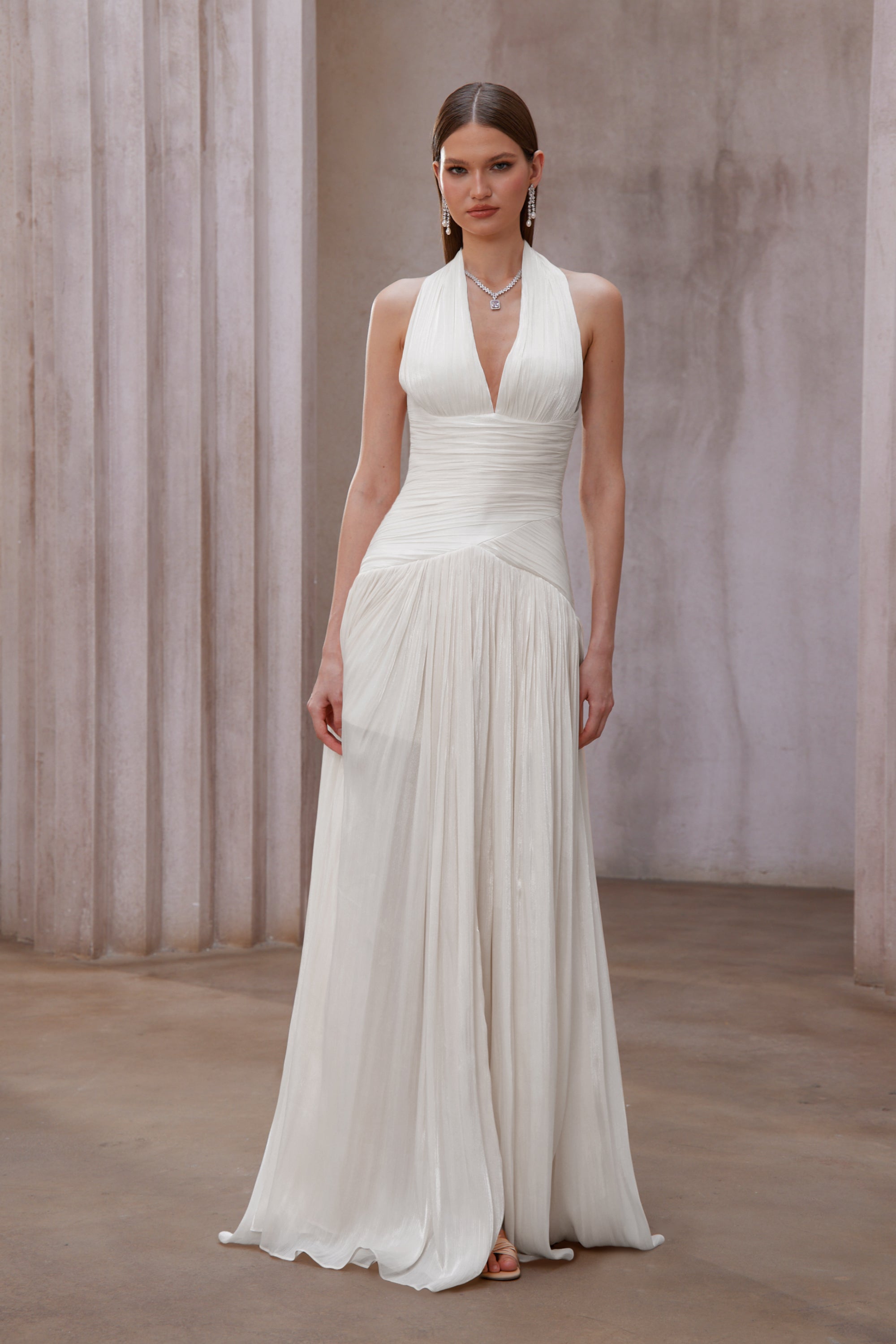 Aura™ | Pleated Maxi Dress