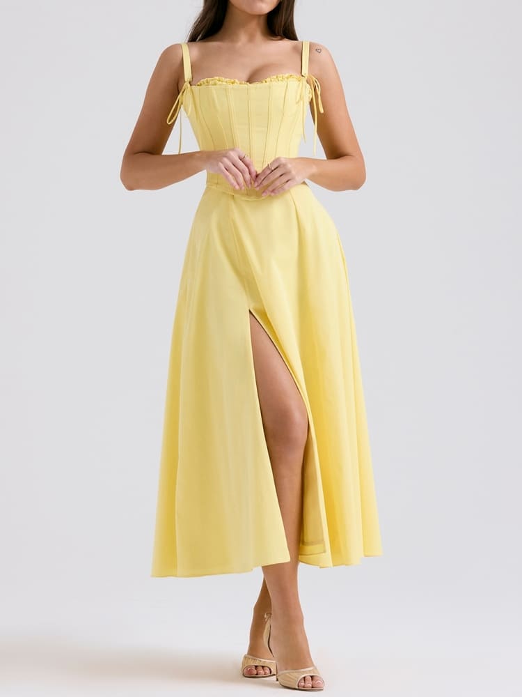 Soleil™ | Corset Midi Dress
