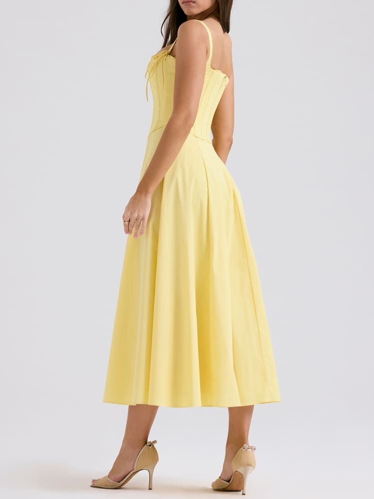Soleil™ | Corset Midi Dress