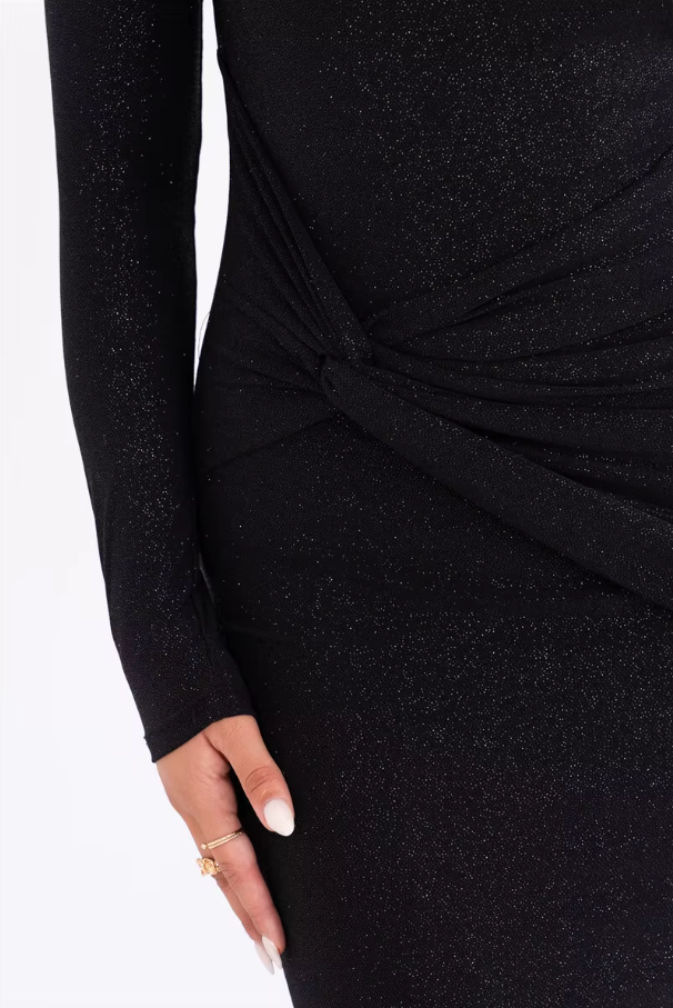 Marcella™ | Glitter One-Shoulder Maxi Dress