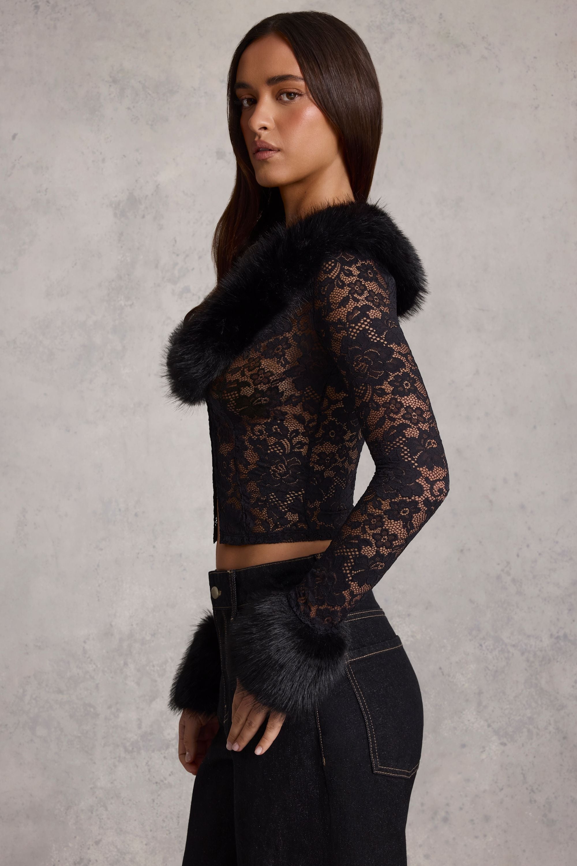 Liana™ | Lace Cropped Jacket