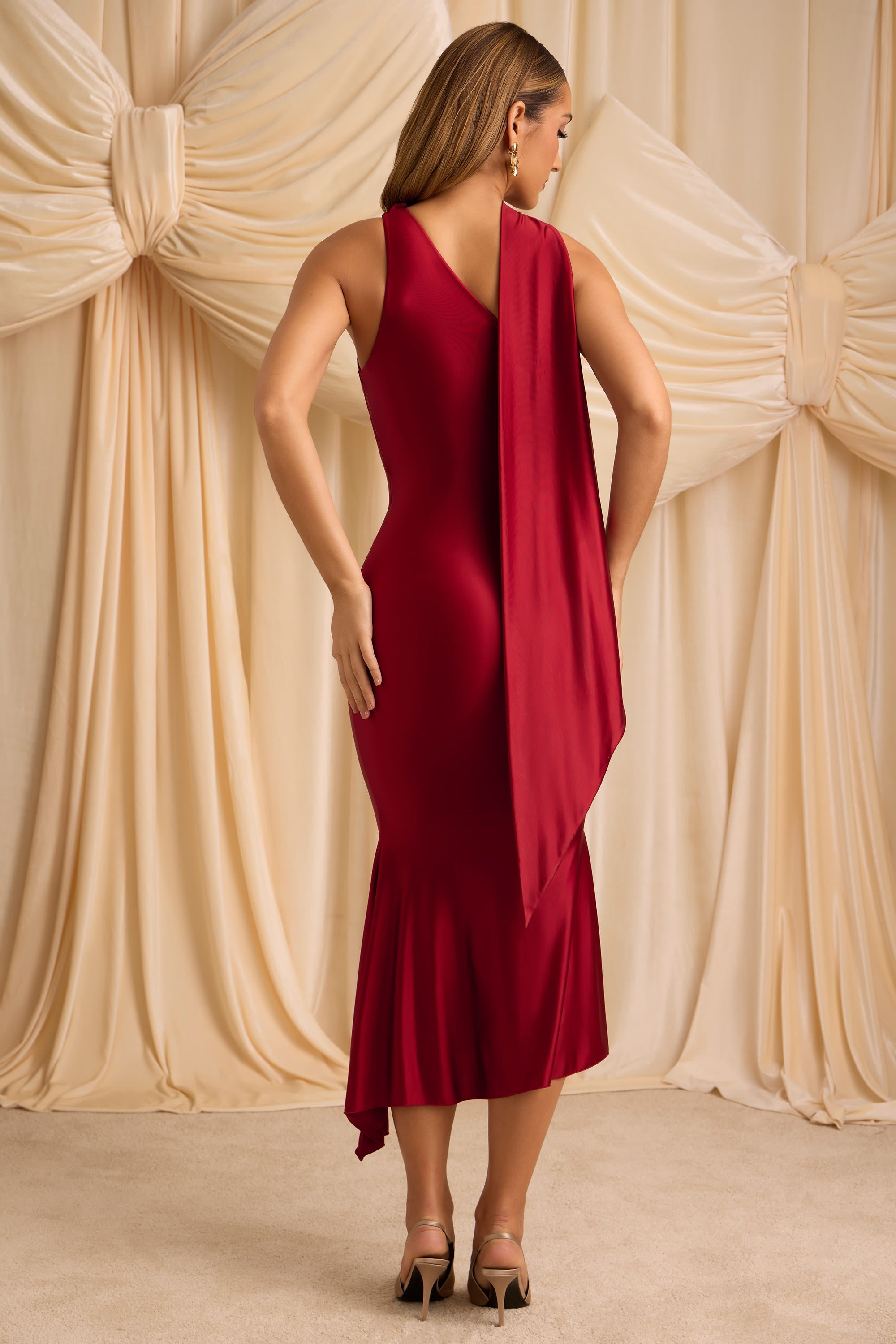 Eliora™ | One-Shoulder Midaxi Dress